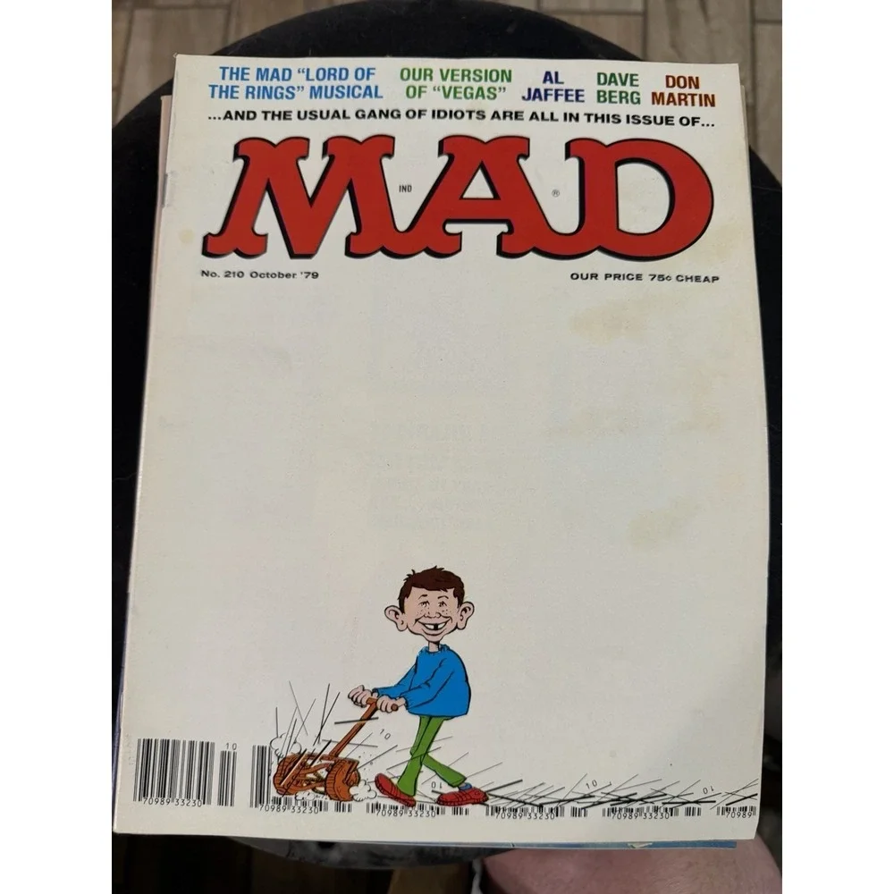 Vintage 1979 MAD Magazines Issues 206-211, Lot of 6‎ comic books
